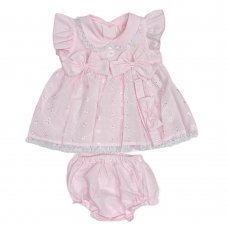 A03170A: Baby Girls Dress, Pant & Headband Set (0-9 Months)